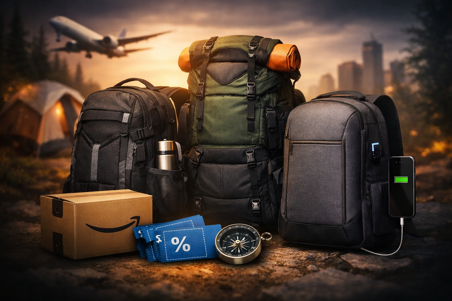 Amazon reúne mochilas de viagem com descontos de até 25% e cupons em itens selecionados
