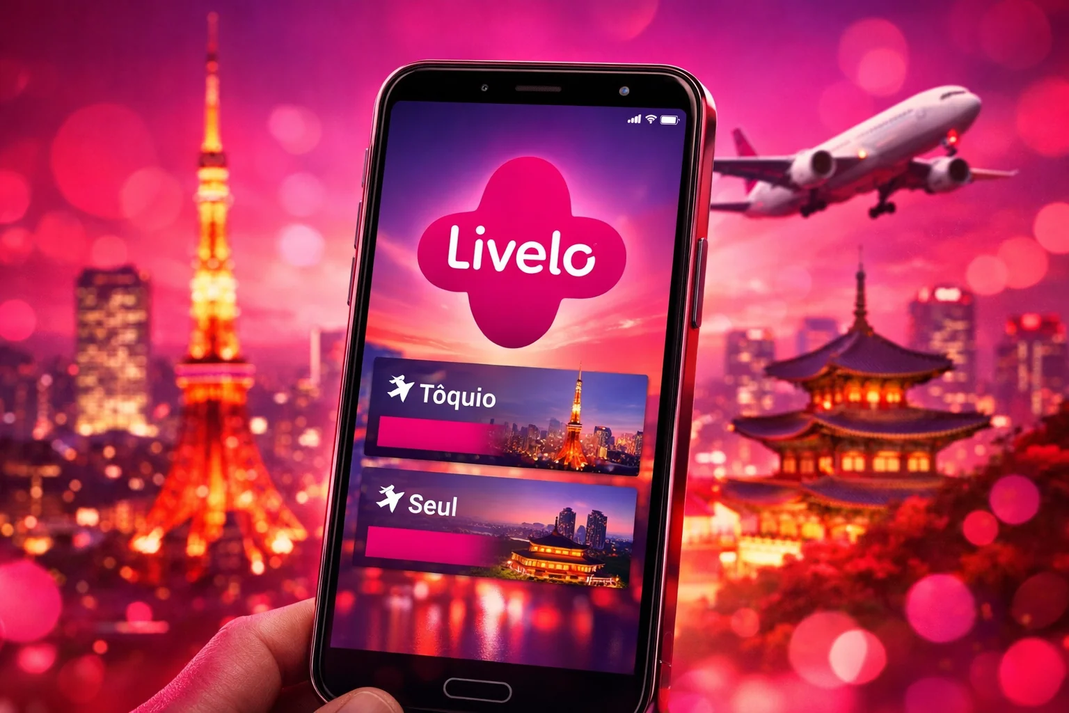 Clube Livelo oferece até 35% de desconto em voos para Tóquio e Seul até 20 de abril